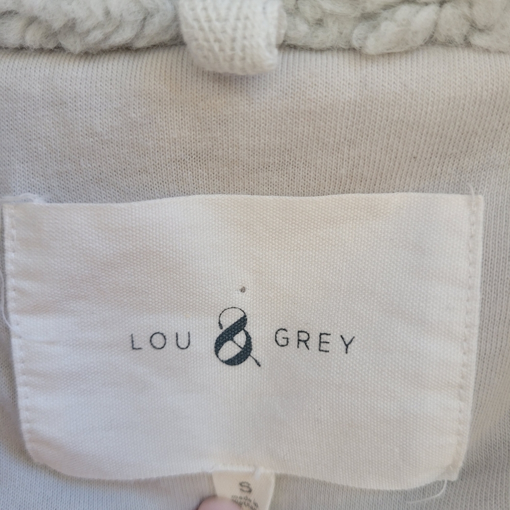 Lou & Grey Cream Cozy and Stylish Sherpa Teddy Jacket Size M - Picture 6 of 12